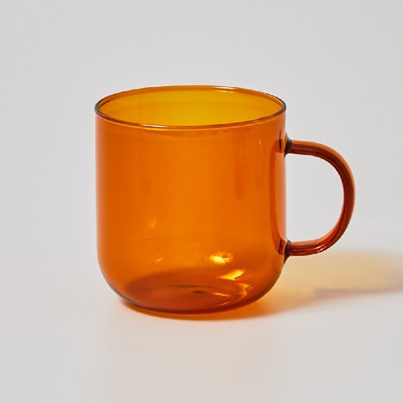 Hitzebeständige Kaffeetasse aus farbigem Glas