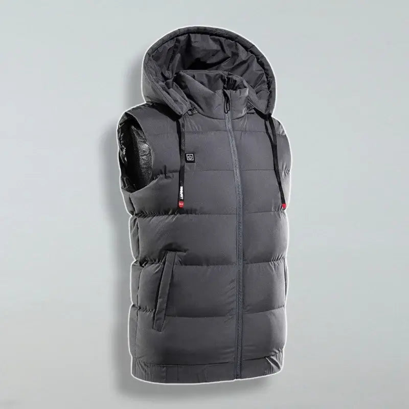 Ultra-Warm Insulated Hooded Gilet - All-Weather Thermo Heated Hooded Gilet