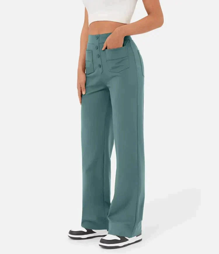 Grinta™ | High-waisted elastic casual pants