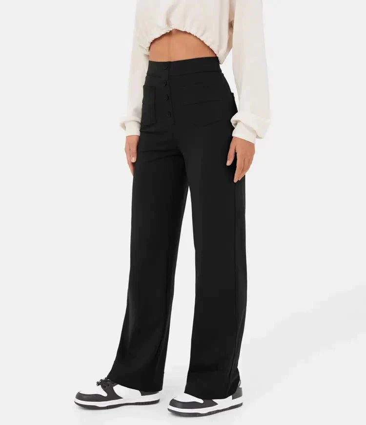 Grinta™ | High-waisted elastic casual pants