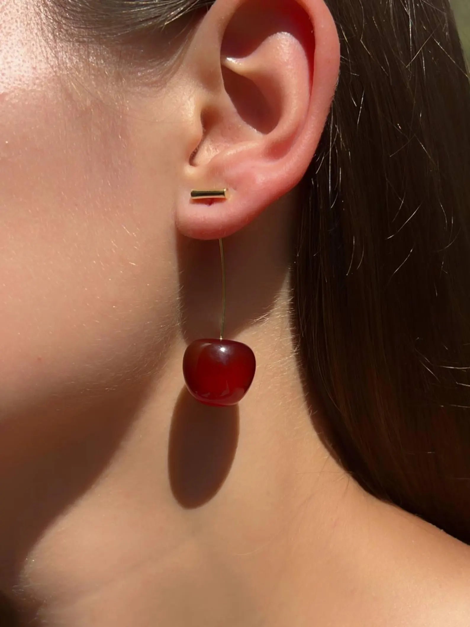 Boucles d'oreilles cerises