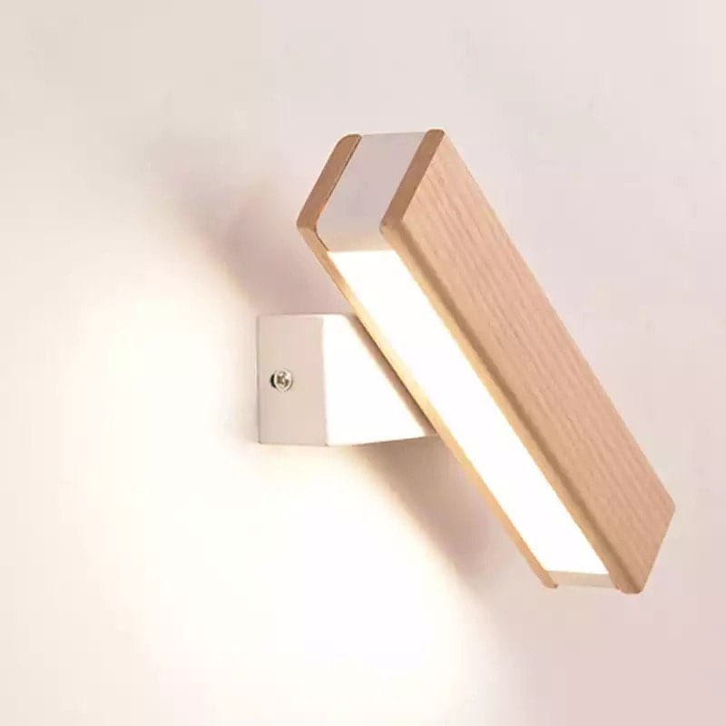 Noordse As Houten Rotatable Bedlamp LED Wandlamp