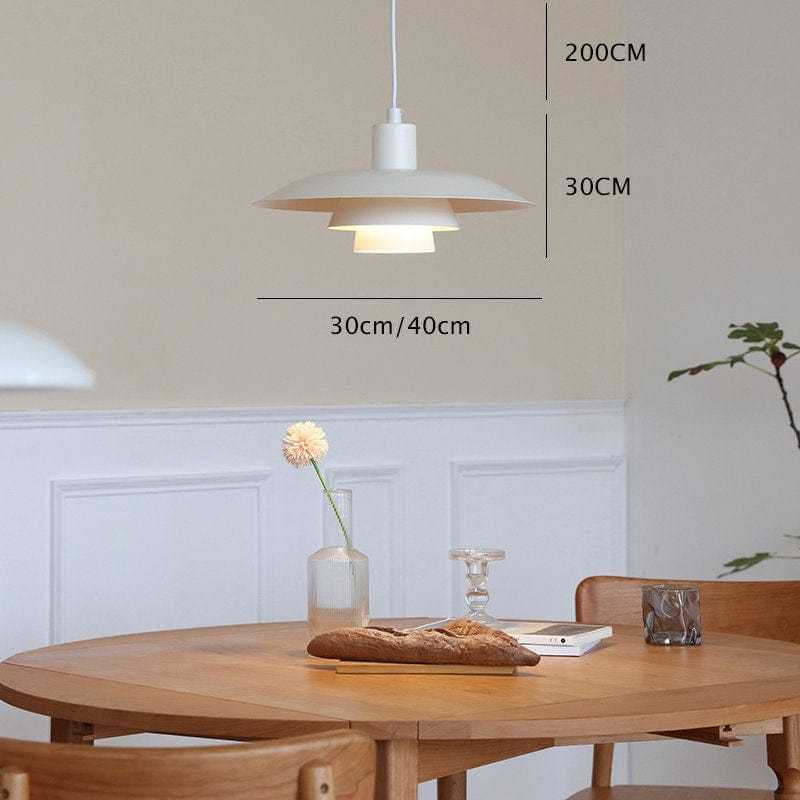 Scandinavian Umbrella Pendant LED Light in Mid-century Modern Style - Bulb Included