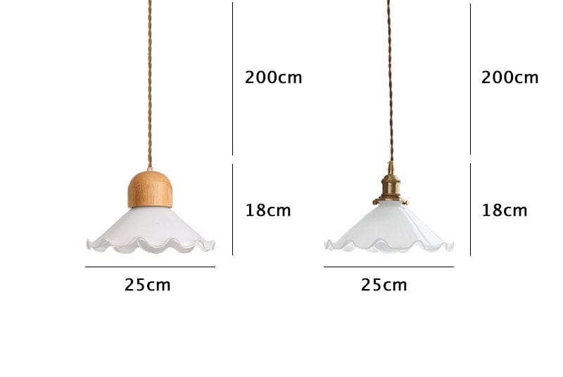 Pendente de Luz LED em Vidro Opalino Branco com Suporte de Lâmpada em Latão Escovado em Estilo Vintage - Lâmpada Incluída