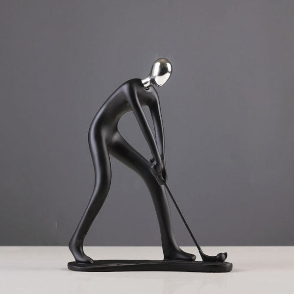 Modern Handcrafted Sports Figurines – Elegant Resin Sculptures for Home & Office Decor