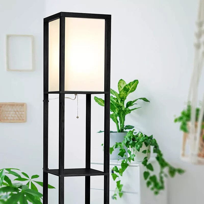 Floor Lamp With Shelves