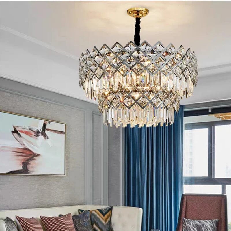 Chandelier en cristal opulent