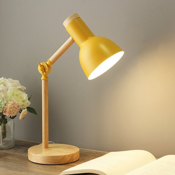 Nordic houten bureaulamp