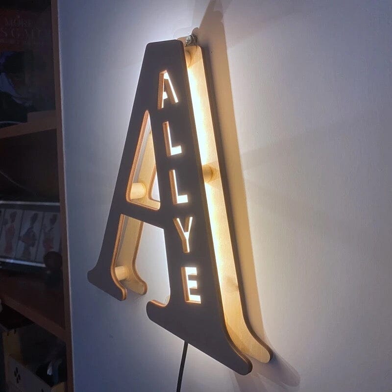 Alphabet LED Wandlamp