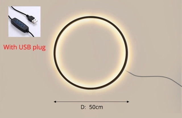 Nueva lámpara de pared redonda Eclipse