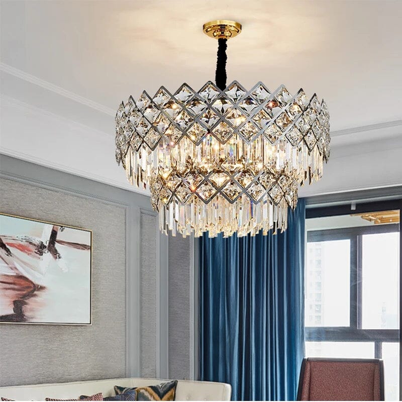 Chandelier en cristal opulent