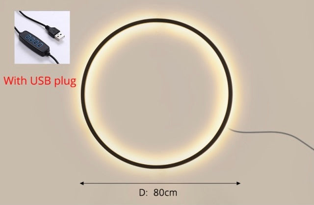 Nueva lámpara de pared redonda Eclipse