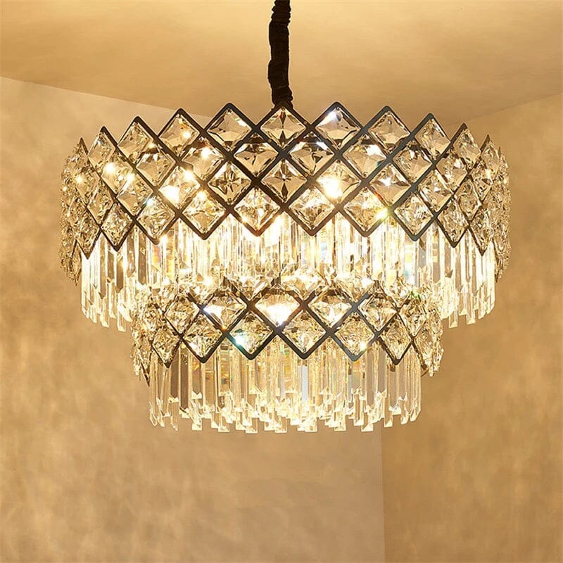 Chandelier en cristal opulent