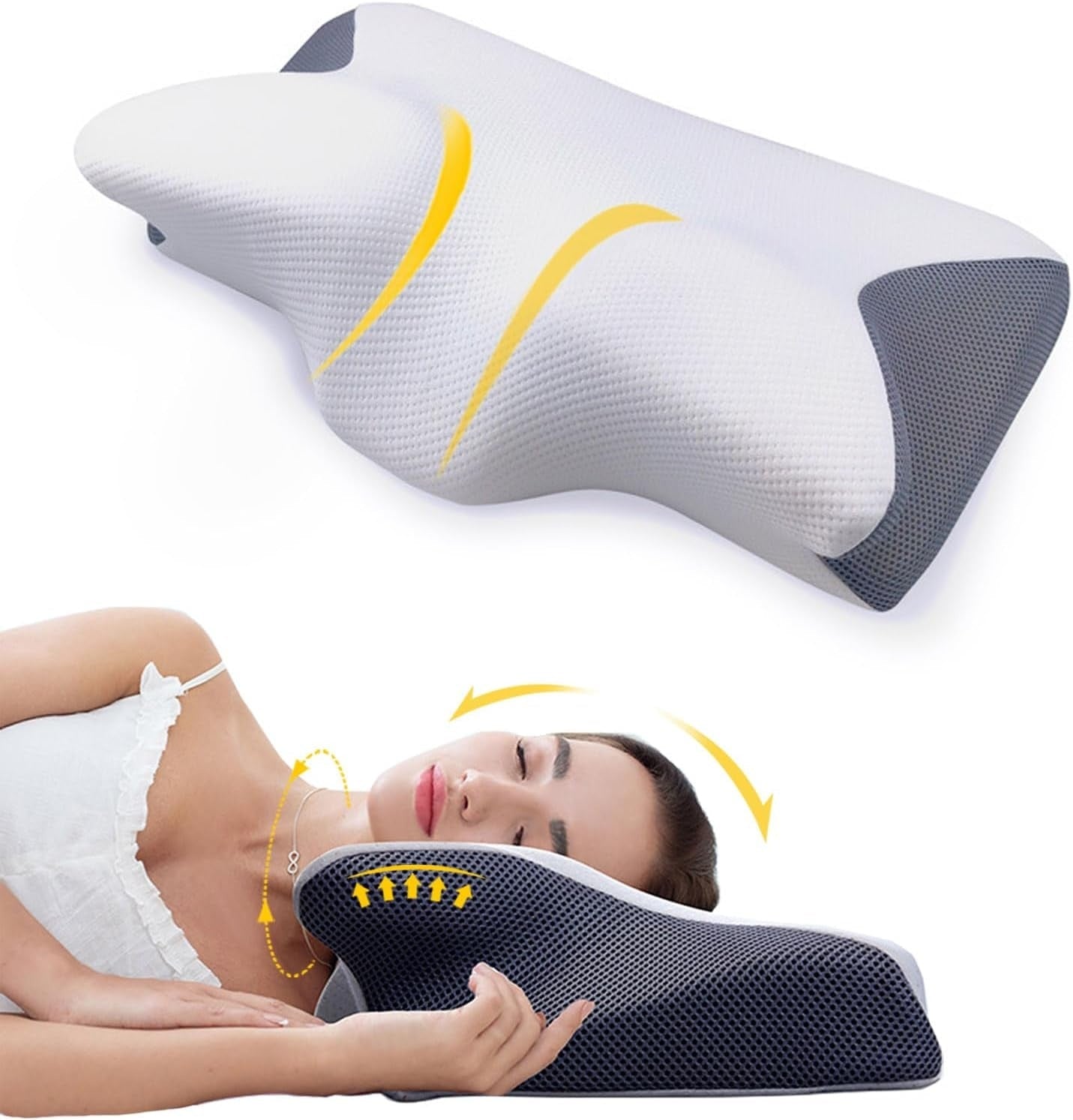 Cuscino per dormire da sogno | Memory Foam per Contorno Cervicale