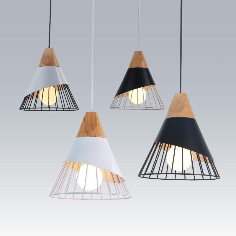 Nordic Industrial Wood Pendellampor