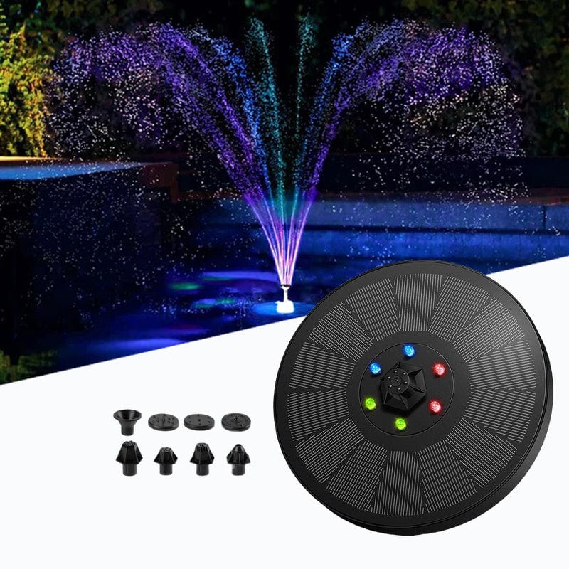 Flerfarget LED solfountain