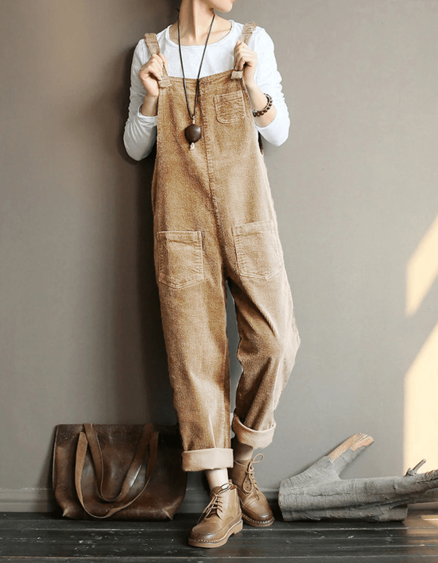 Ella Velvet Jumpi Deluxe - Corduroy-overall med breda ben