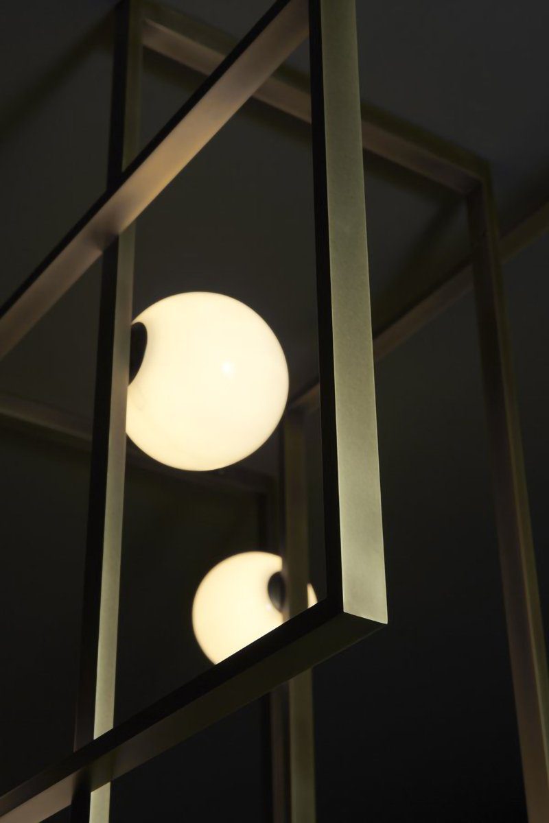 Juul Glass Brass Ceiling Light