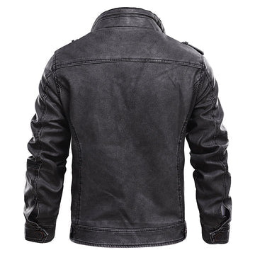 Alexander - Chaqueta de cuero elegante de primera calidad para Hombre