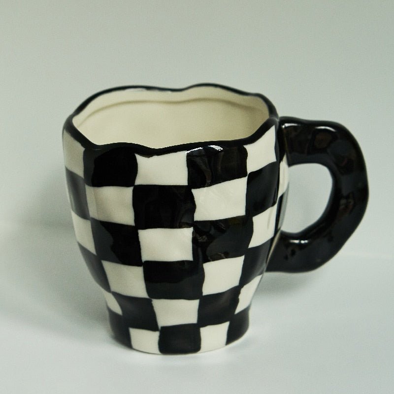 Taza de café irregular de estilo coreano