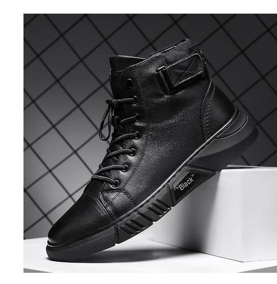 Allan - All Black Leather Sneakers