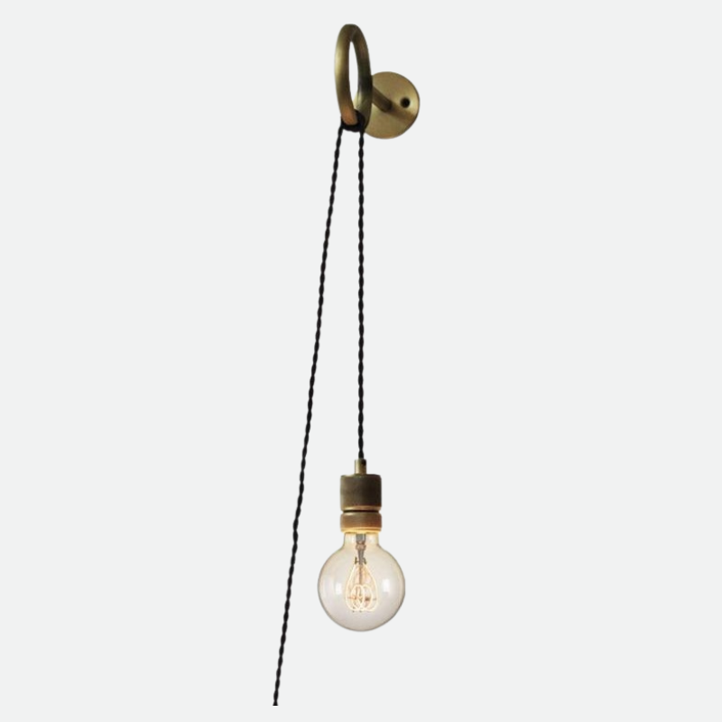 Vintage Industrial Sconce Light with Plug