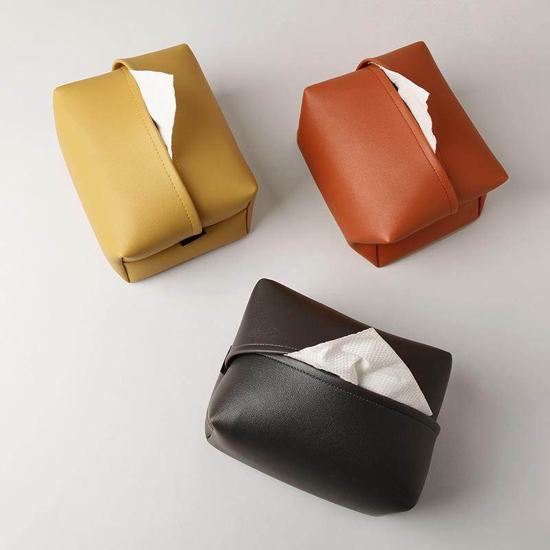 Elite Colored Leather Tissue Box