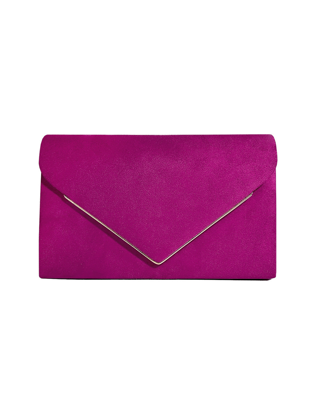 Segreto Suede-style Velvet Envelope Clutch Bag