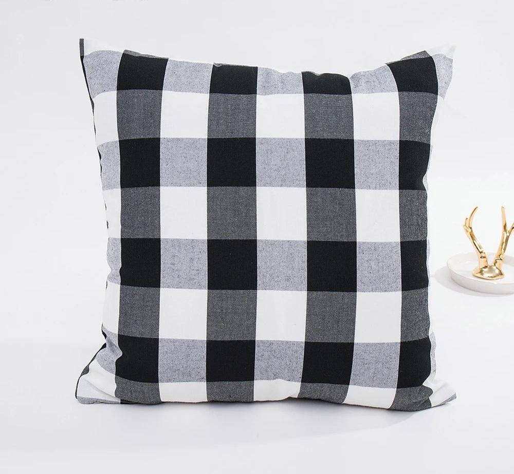 Plaid Cushion Cover – Cotton/Polyester