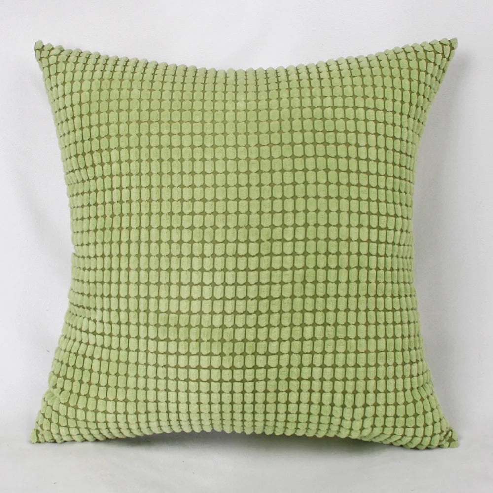 Cotton Corduroy Large Corn Kernel Plush Cushion Cover