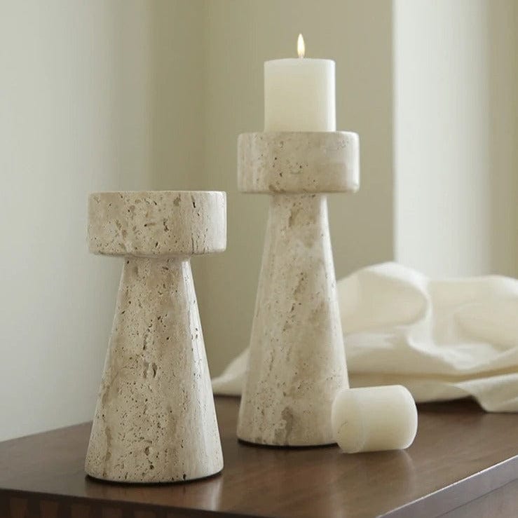 Stone Marble Candle Holder Decor