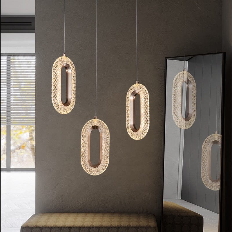 Modern LED Oval Pendellampa