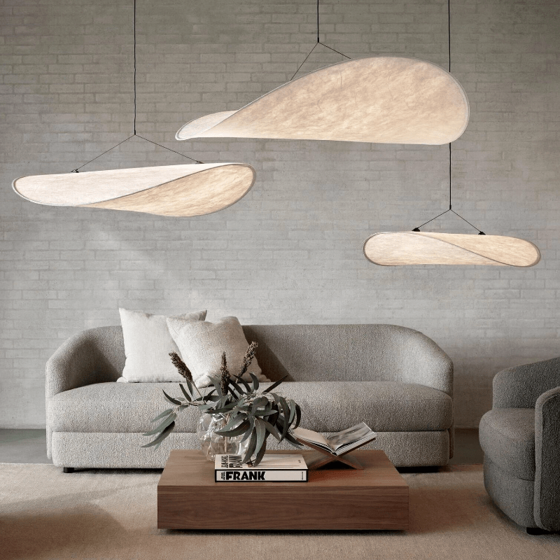 Lampada da soffitto in stile Japandi