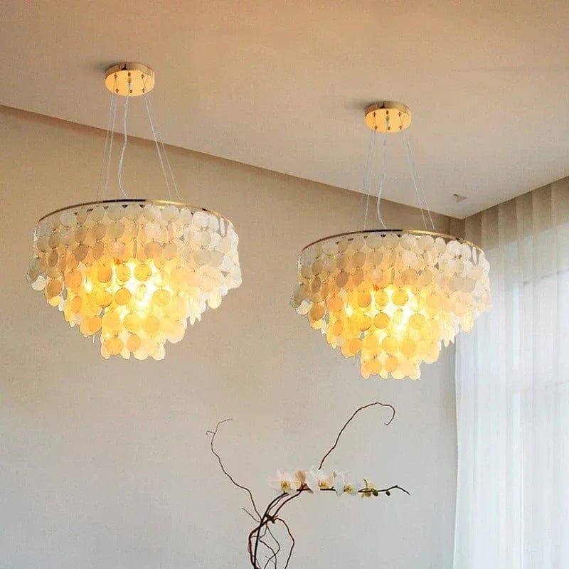 Lustre en coquillage Celeste