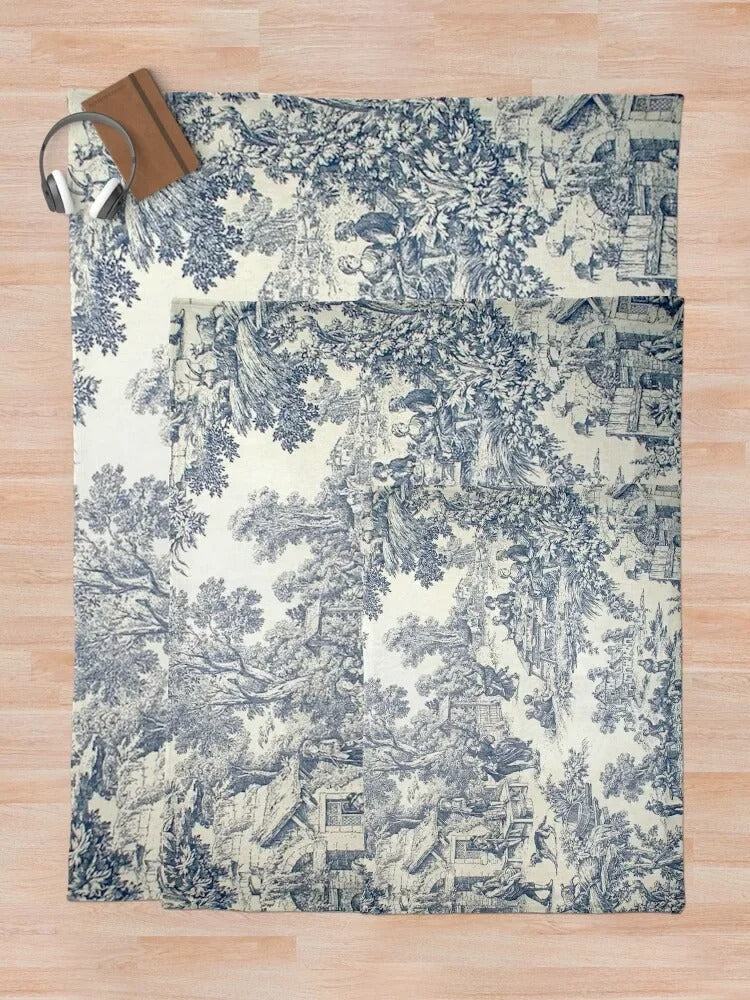 Toile de Jouy numero 2 – koristepeitot ja sohvanpäälliset