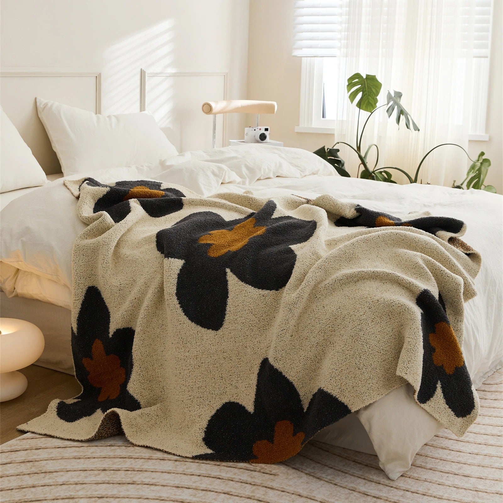 Super Soft Cozy Floral Blanket – Your Ultimate Comfort Companion!