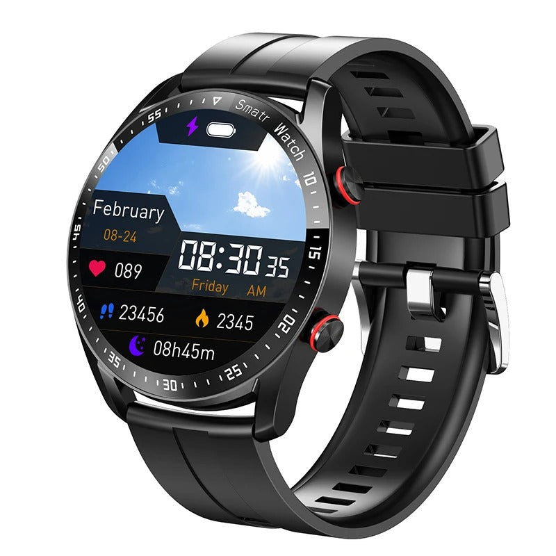 Active Men's Smartwatch – Elegant Design with Bluetooth Fitness Tracking