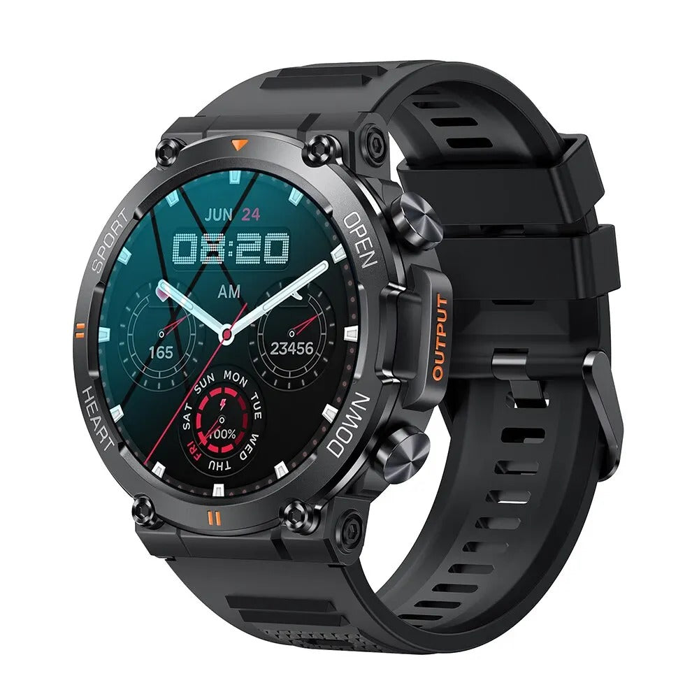 Indestructible Tactical Smartwatch - Slitesterk, langvarig batteri Titan-klokker for menn