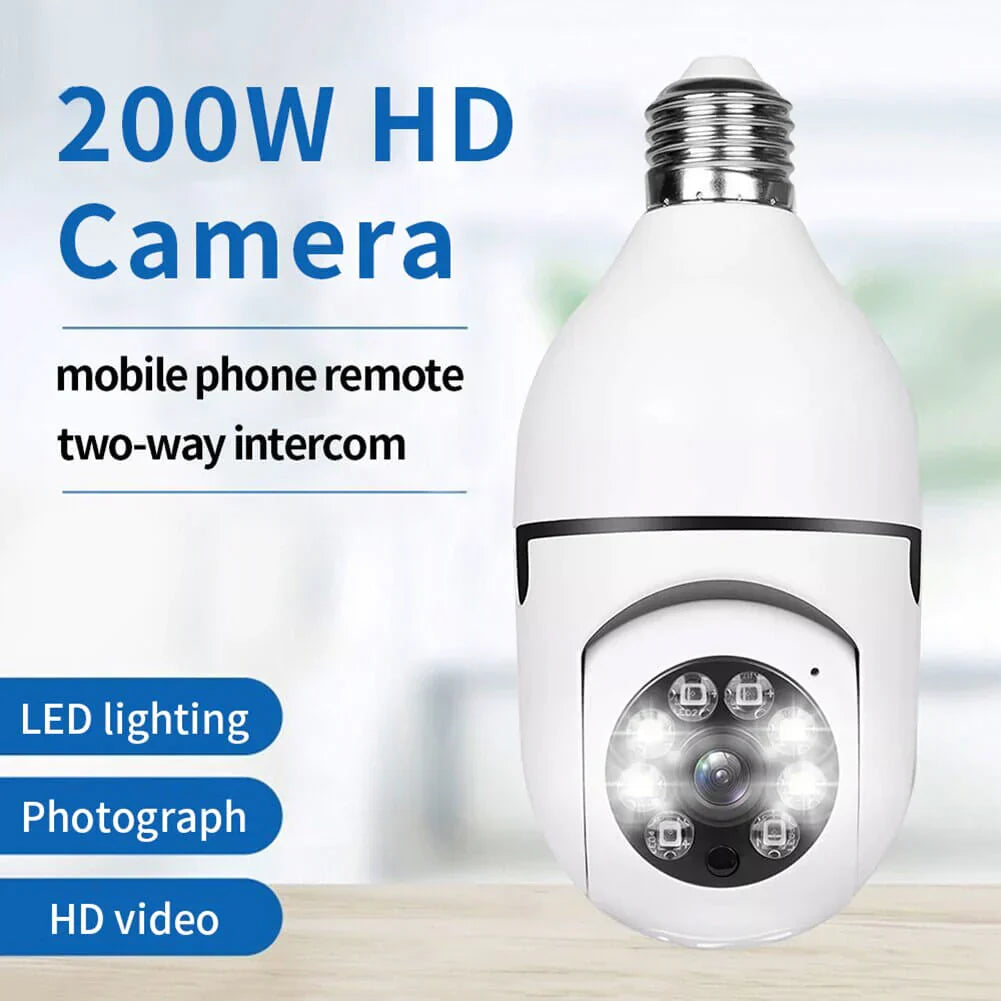 360° SURVEILLANCE CAMERA BULB