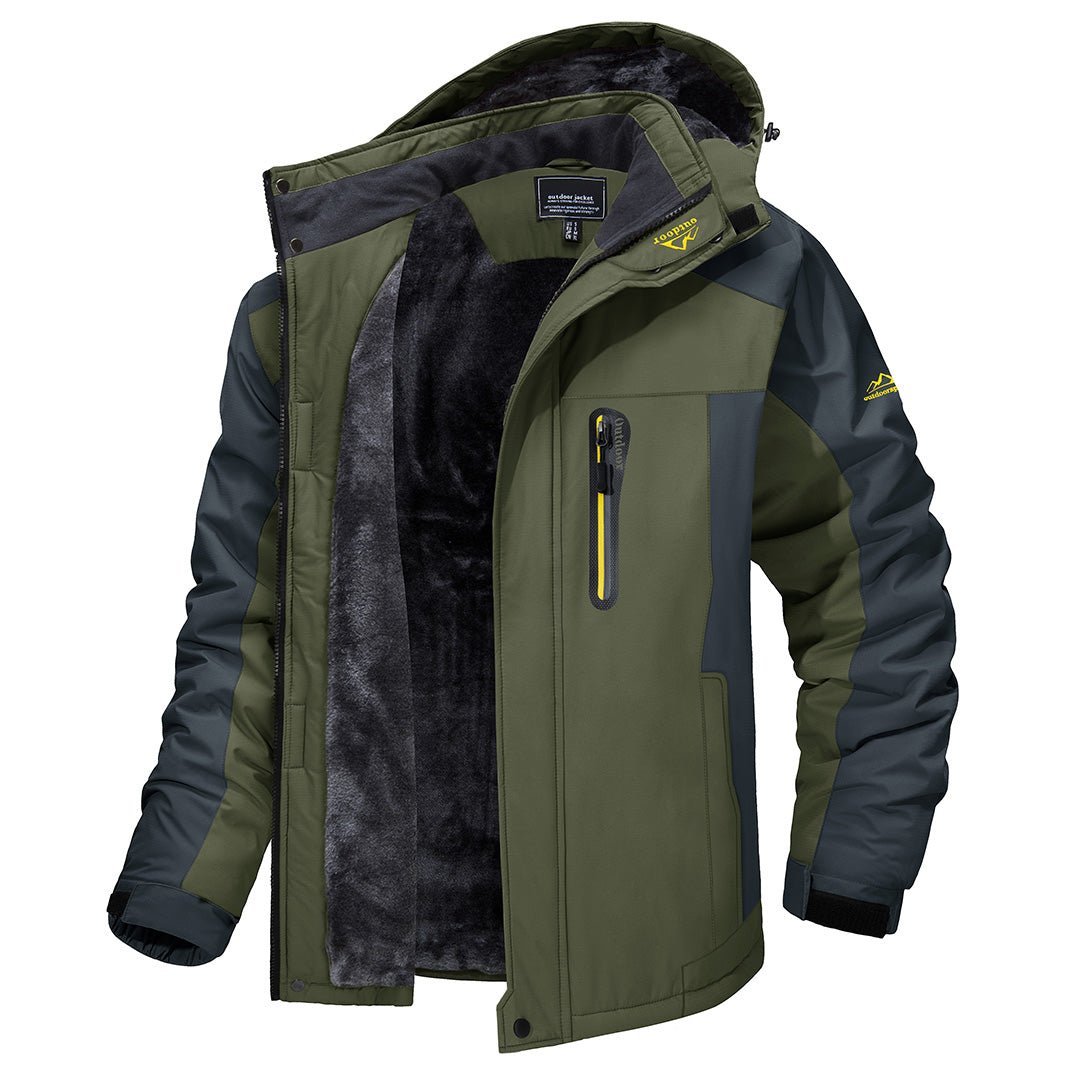 Elowin - Windbreaker og vandtæt jakke: Outdoor Warm Coat