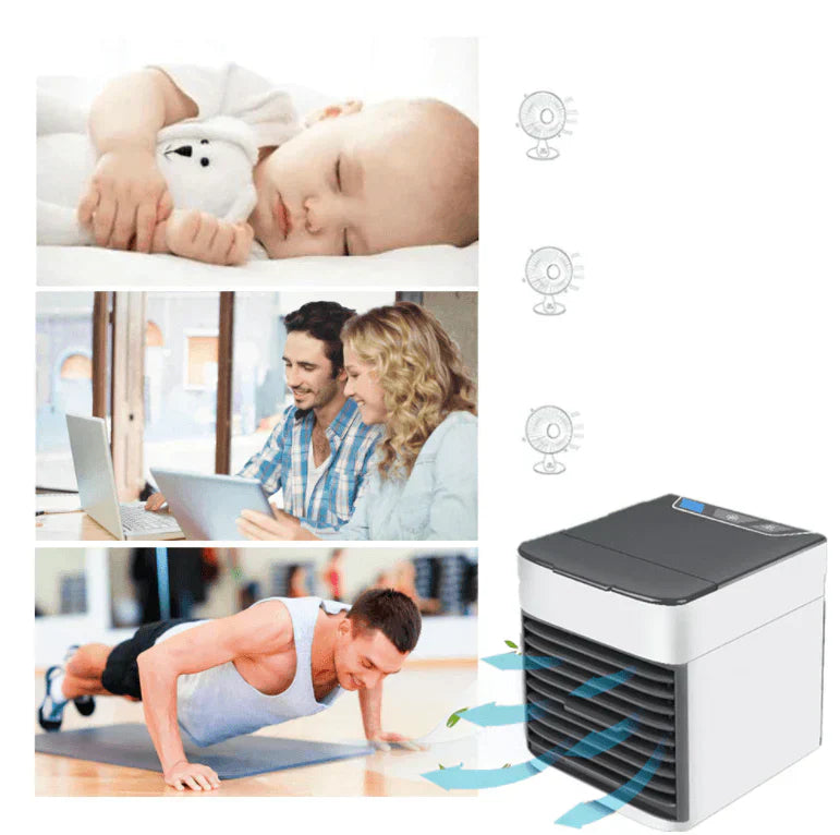 Portable Mini Air Conditioner - Cool, Humidify and Purify Air at Home or Office