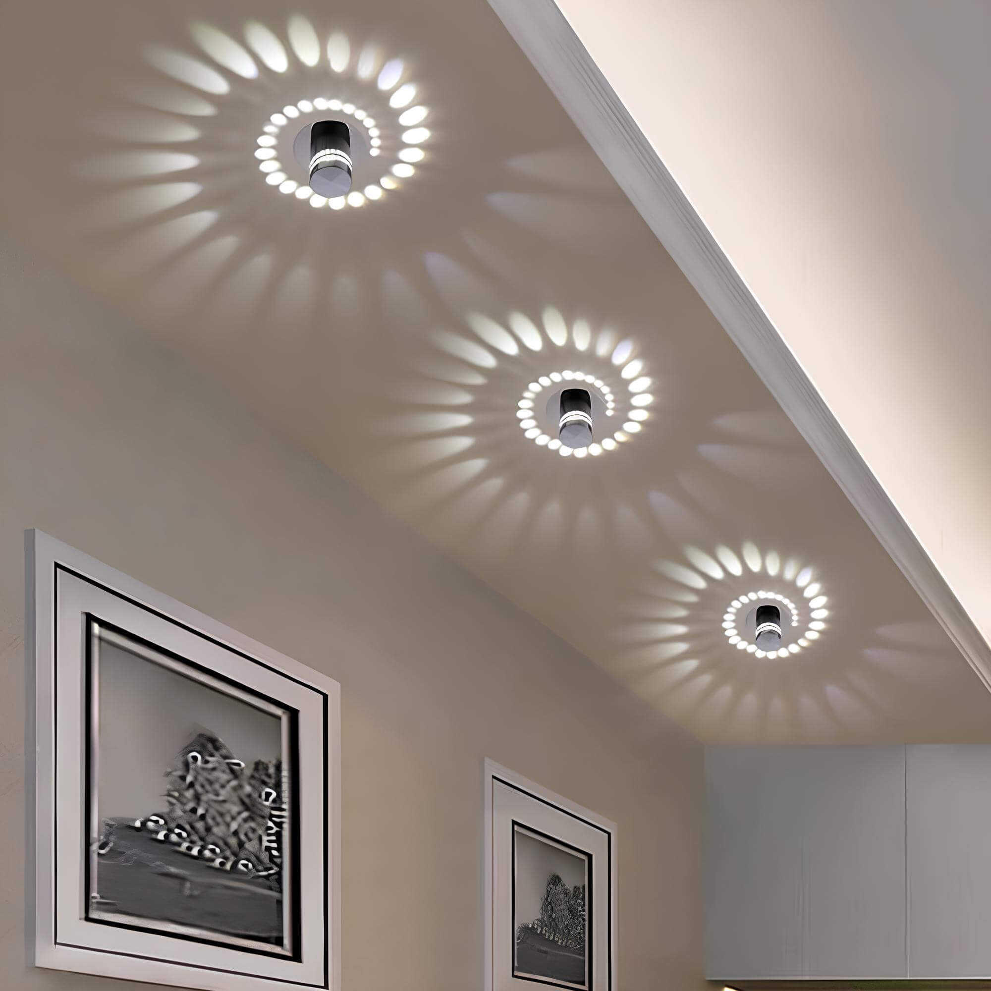 Spirálová LED stropní lampa – Energeticky úsporný moderní design