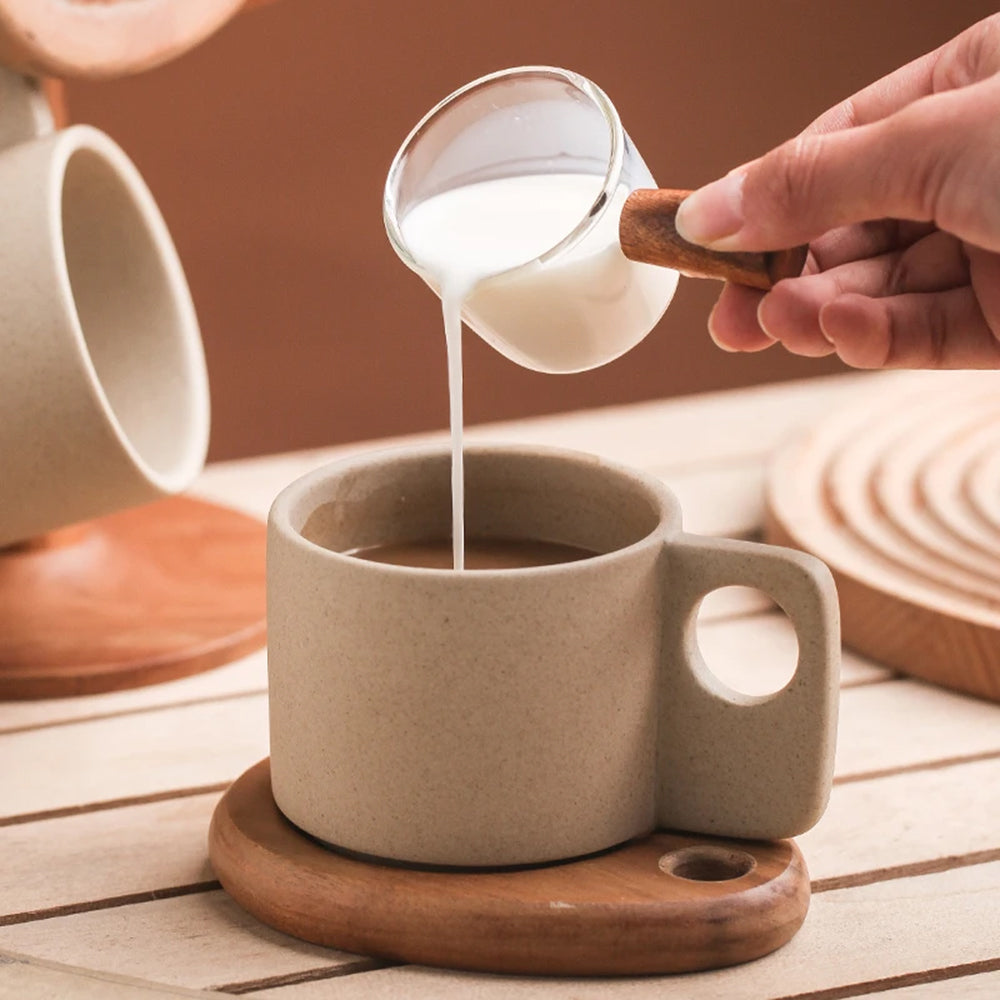 Tasses à café de petit-déjeuner faites à la main