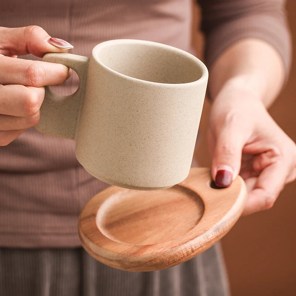 Handgefertigte Frühstückskaffeetassen