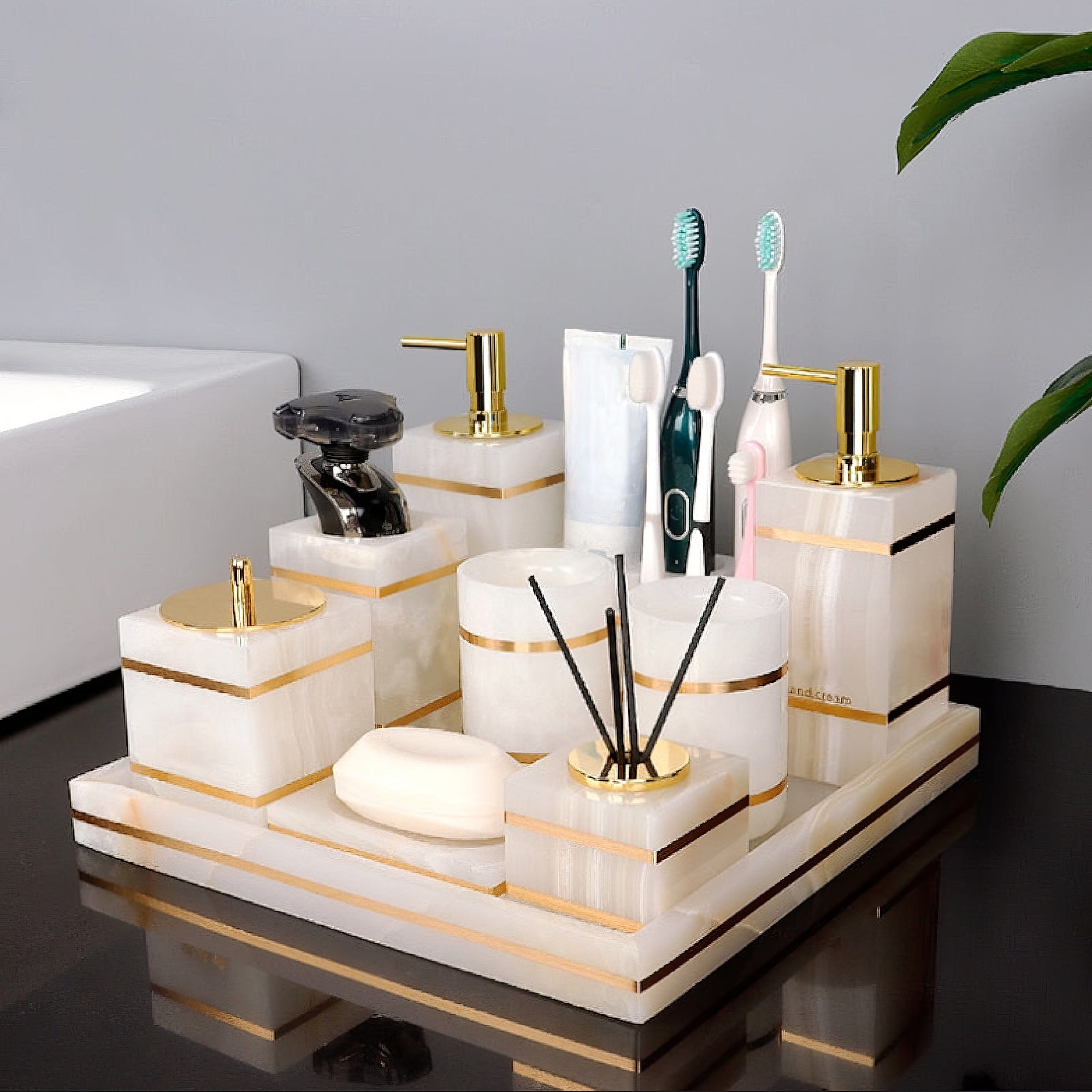 Natural Marble Bathroom Accessories