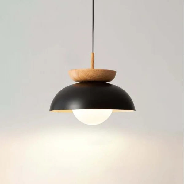 Nordic Pendel Light Tillverkad av Half-Wood