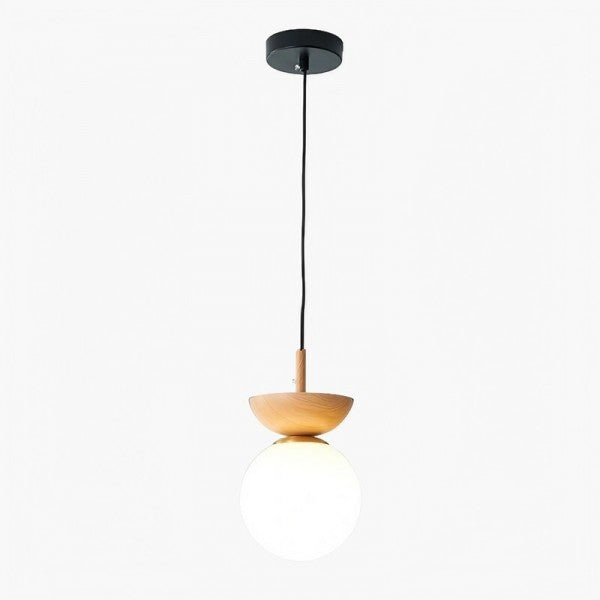 Nordic Pendel Light Tillverkad av Half-Wood