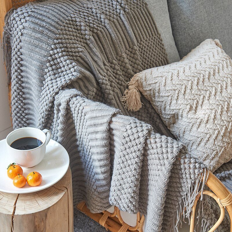 Taavita Style Sofa Knitted Blanket