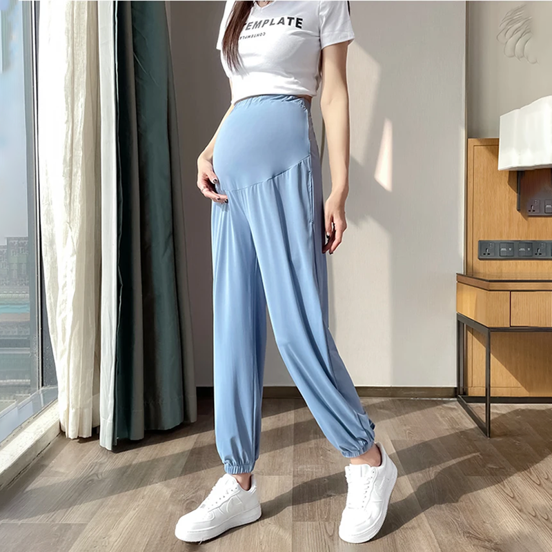 Ice Silk Maternity Sweatpants