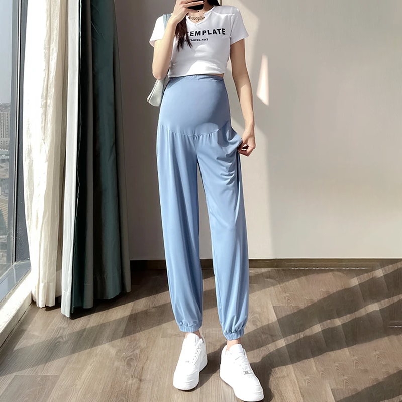 Ice Silk Maternity Sweatpants